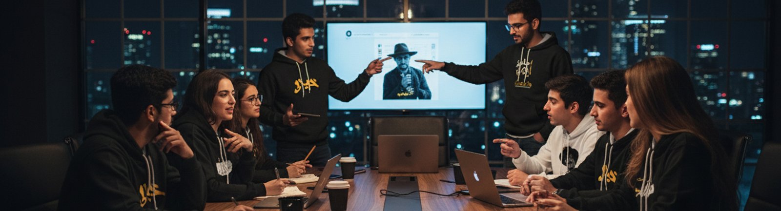 Haseen Wears team working on new streetwear designs