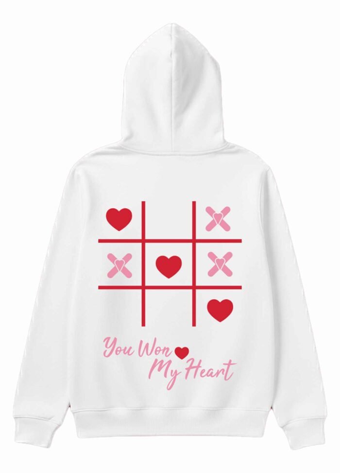 Heart Sweatshirt Back View
