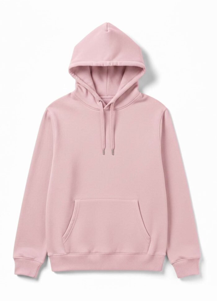 Plain Hoodie Baby Pink Color