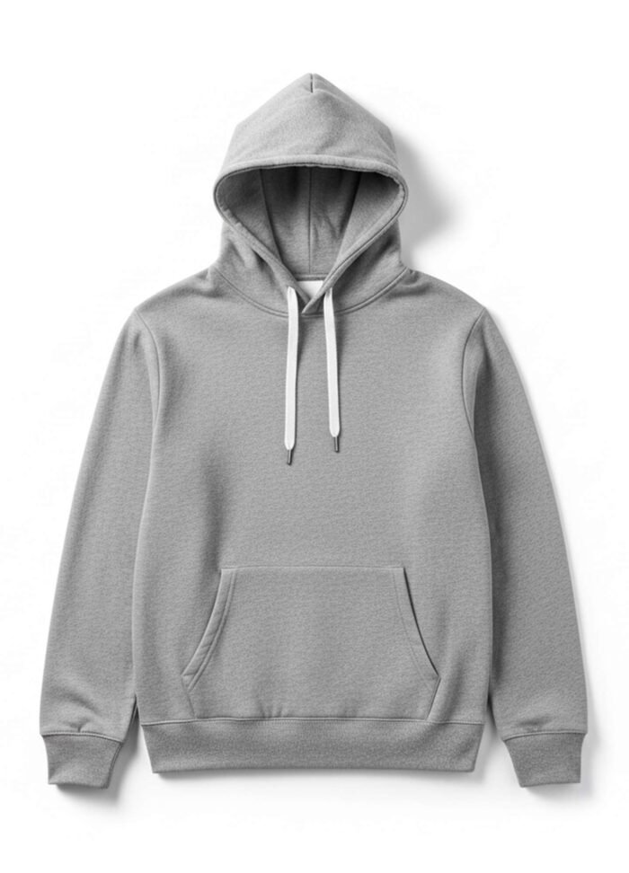 Plain Hoodie Gray Color