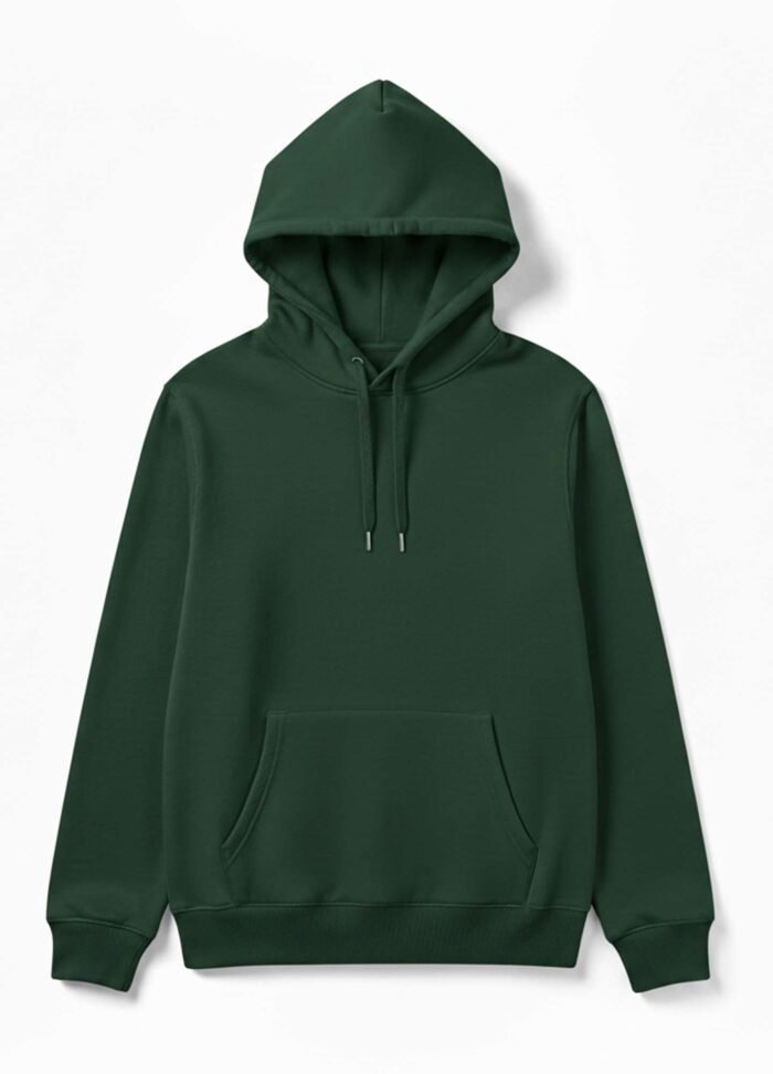 Plain Hoodie Green Color