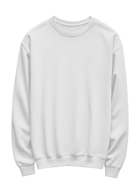 Plain Sweatshirt White Color
