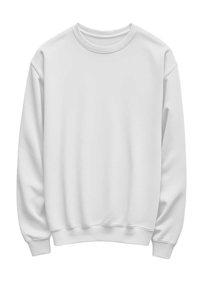 Plain Sweatshirt White Color
