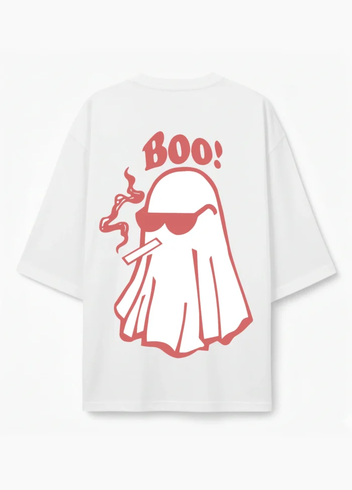 Boo Drop Shoulder Shirt Back View