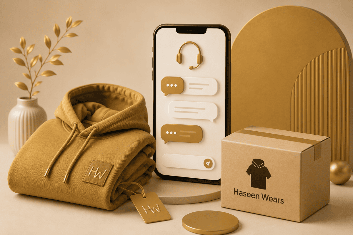 Contact Haseen Wears customer support illustration