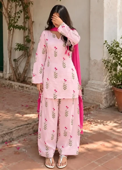 Farshi Shalwar Suit for Women – Stunning 3 Piece Digital Printed Lawn